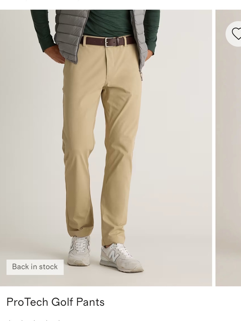 NWT QUINCE Pro Tech Golf Pants Men's Size 30x30 Sand Dune